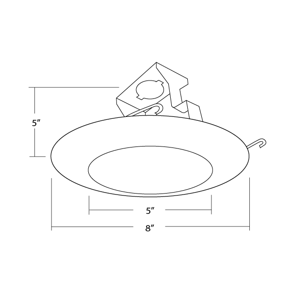 17567 – 6″ Lexan Shower/Albalite Lens – NICOR Lighting