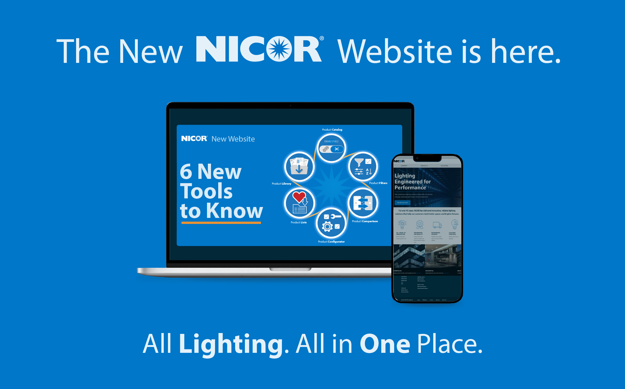 The New NICOR Website is here — All Lighting. All in One Place.